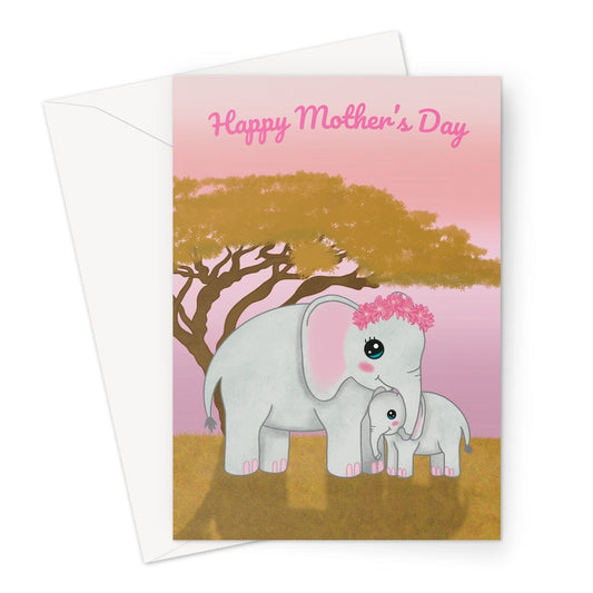 Cute Elephant Mother's Day Card Cupsie's Creations