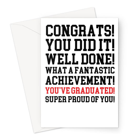 congrats grad card sayings Qiliji Funny Graduation for Son Daughter, Lovely Congratulations Cards Gifts for Him Her, Humorous Cards for Graduates, Everyday You Make Me Proud Today Get A Card : Office Let them know how proud you are of them in every way and pair it with a fancy new pair of shades What to Write in a